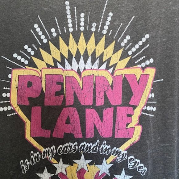 ONE LEFT: NEW  Recycled Karma Vintage Mineral Wash PENNY LANE tshirt Med - Picture 4 of 5